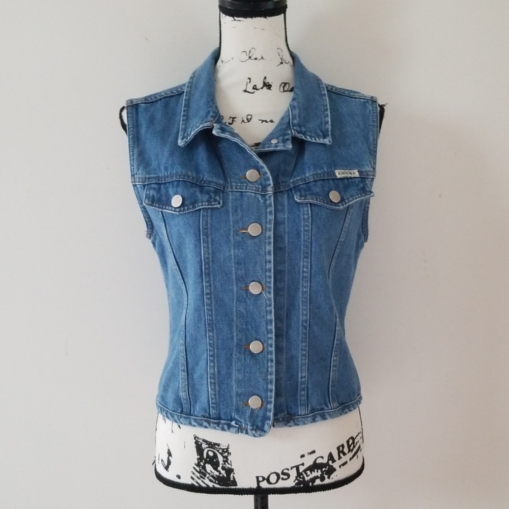 Arizona Vintage 90s Denim button front Vest